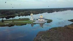 Savior Transfiguration the church Stock Footage