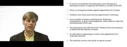Appointment of Trustee or Examiner in Chapter 11 Bankruptcy Instructional Video