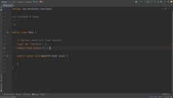 Fundamentals Of Object-Oriented Programming: Java and IntelliJ - Const, Enum, Static, Final Instructional Video