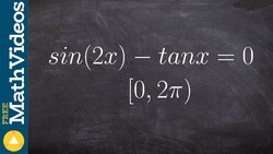 Solve an equation using the double angle of sine Instructional Video