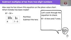 Subtract multiples of ten from 2-digit numbers Instructional Video