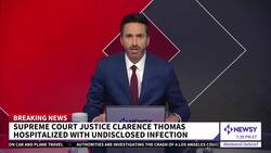 Justice Thomas Hospitalized With Infection, High Court Says News Clip