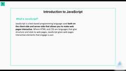The Front-End Web Developer Bootcamp - HTML, CSS, JS, and React - Introduction and History of JavaScript Instructional Video