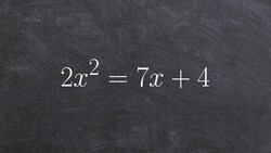 Learn how to use the side lengths of a rectangle to solve quadratic equation by factoring Instructional Video