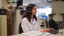 Biologist Working on the Computer Stock Footage