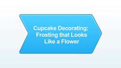 How to Make a Frosting Flower Cupcake Decoration Instructional Video