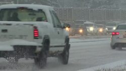 Calgary under snowfall warning; motorists face slippery conditions News Clip