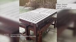 Canadians deal with messy spring weather News Clip