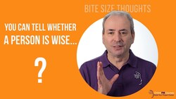 Whether a Person is Wise | Bite Sized Project Management Thought from Naguib Mahfouz Instructional Video