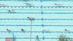 UK Heatwave - Aerials People trying to stay cool in London News Clip