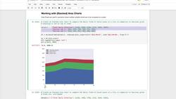 Data Analytics using Python Visualizations - Area and Stacked-Area Charts Instructional Video