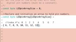Arrays and For Loops Continued: Arduino Course 7.5 Instructional Video