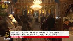 War on Gaza: Israeli strike damages enclave's oldest church News Clip