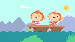 Row Row Row Your Boat Song for Kids | Nursery Rhymes | Baby Songs | The Kiboomers Instructional Video