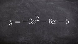 Complete the square to write the equation from standard form to vertex form Instructional Video