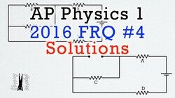 2016 #4 Free Response Question - AP Physics 1 - Exam Solution Instructional Video