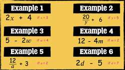 Understanding and Evaluating Algebraic Expressions Instructional Video