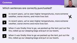 Commas, brackets and dashes revision Instructional Video