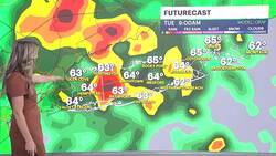 STORM WATCH: Chance for scattered showers, thunderstorms for Tuesday News Clip