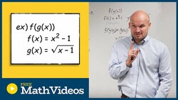 Compose a quadratic function into a square root function Instructional Video