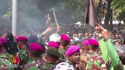 Regional parliament torched as protests spread in Indonesia, at least three killed in Makassar News Clip