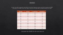 Statistics & Mathematics for Data Science and Data Analytics - Practice: RMSE Instructional Video