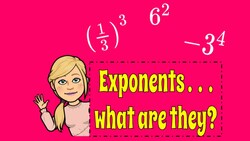 Introduction to Exponents and Evaluating Expressions with Exponents Instructional Video