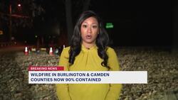 Officials: South Jersey wildfire impacting 360 acres of land is 90% contained News Clip