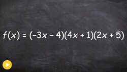 How to expand a polynomial in factored form to determine the end behavior Instructional Video