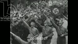 Nazis marching Weltbuhne Berlin Stock Footage