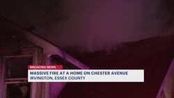 Caught on Camera: Irvington home bursts into flames News Clip