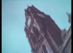 Birth of a Giant part two - man drives to the Vickers Shipbuilding company in Barrow-in-Furness, Cumbria, 1965 Stock Footage