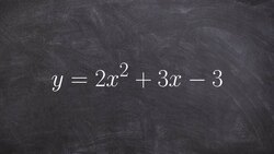 Solving a quadratic by applying the quadratic formula Instructional Video