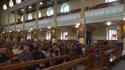 Large crowds attend service for grandparents and boy killed in Cashel crash News Clip