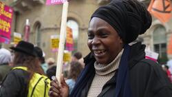 Protesters take to streets in central London in anti-racism demonstration News Clip