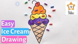 How To Draw Ice Cream Instructional Video