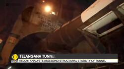 Telangana Tunnel Collapse: Uncertainty over survival of eight trapped News Clip