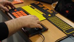 Play multiple instruments with Bluetooth music pad News Clip