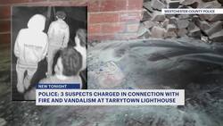 Police: 4 suspects charged in connection to arson, vandalism spree at Tarrytown Lighthouse News Clip