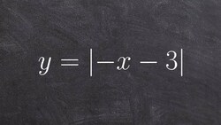 Graph an absolute value equation with a horizontal shift and reflection Instructional Video