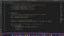 The Art of Doing - Python Network Applications with Sockets - Online Multiplayer Game Part 8 - Player Movement on the Client Instructional Video