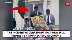 Pak Colonel Threatens Indians In UK, Raises Toast As Protesters Slam Pahalgam Attack | On Cam News Clip