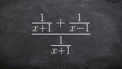 Simplifying a complex expression by multiplying by the LCD Instructional Video