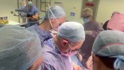 Footage from the UK’s first womb transplant News Clip