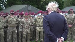Boris Johnson visits the 16th Air Assault Brigade in Colchester following Kabul deployment News Clip
