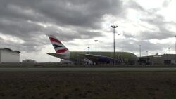 Archive footage of Airbus as they announce cutting of jobs News Clip