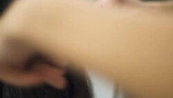 Beautiful girl does a hairstyle in a beauty salon Stock Footage