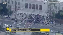 Nationwide Protests Rock US: Protesters Slam Trump, Musk & Project 2025 News Clip