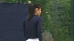 Emma Raducanu Training at the Nottingham Open News Clip