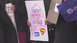 Archive footage of junior doctors as fresh strikes begin News Clip